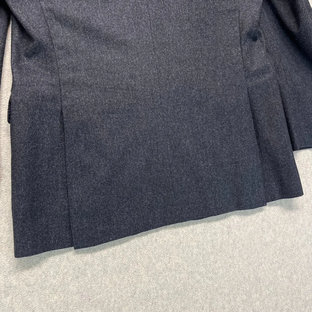 Canali Mens 3-Button Wool‎ Silk Blazer Jacket Gray Pockets 50R/US40